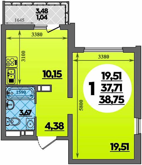 28,6 м², готовый бизнес 3 090 000 ₽ - изображение 68