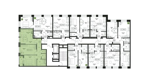 Квартира 63 м², 3-комнатная - изображение 2