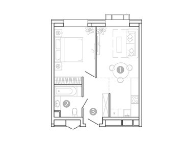 Квартира 41,7 м², 1-комнатная - изображение 1