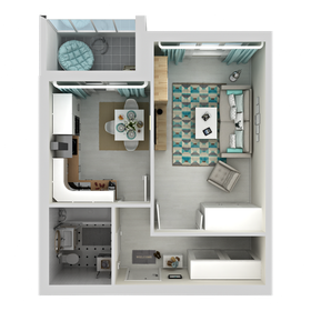 Квартира 40,3 м², 1-комнатная - изображение 2