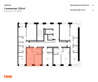 Квартира 33,6 м², 1-комнатная - изображение 2