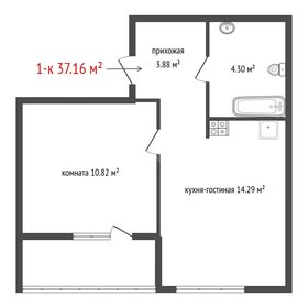 Квартира 37,2 м², 1-комнатная - изображение 1
