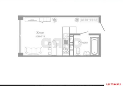 Квартира 23,2 м², студия - изображение 1
