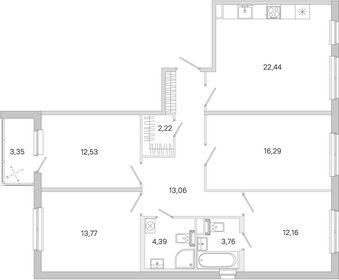 Квартира 102,3 м², 4-комнатная - изображение 1