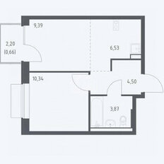Квартира 35,2 м², 2-комнатная - изображение 2