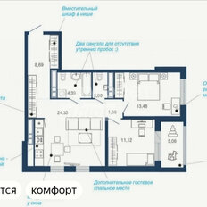 Квартира 70,9 м², 2-комнатная - изображение 2