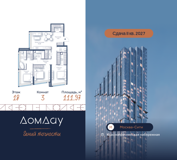 125 м², 3-комнатные апартаменты 100 000 000 ₽ - изображение 127