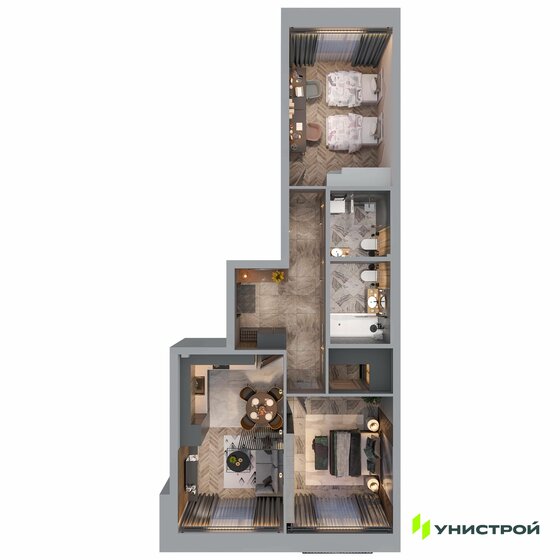 99,4 м², 2-комнатная квартира 20 590 688 ₽ - изображение 40