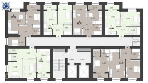 Квартира 35,8 м², 1-комнатная - изображение 2