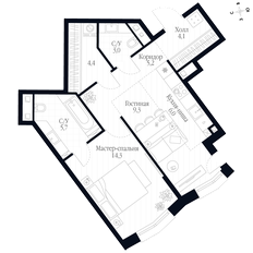 Квартира 51,6 м², 2-комнатная - изображение 3