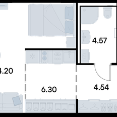 Квартира 29,6 м², студия - изображение 3