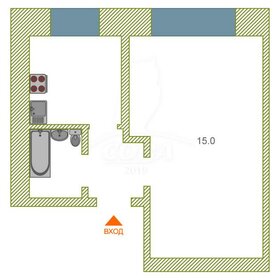 Квартира 27,5 м², 1-комнатная - изображение 5