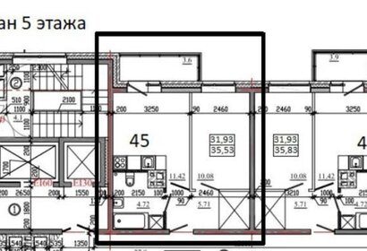 Квартира 36 м², 1-комнатная - изображение 2