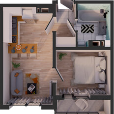 Квартира 31,6 м², 1-комнатная - изображение 4