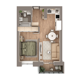 Квартира 42,1 м², 2-комнатная - изображение 2