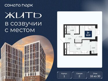 Квартира 36 м², 1-комнатная - изображение 1