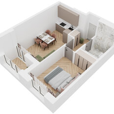 Квартира 40,4 м², 1-комнатная - изображение 3