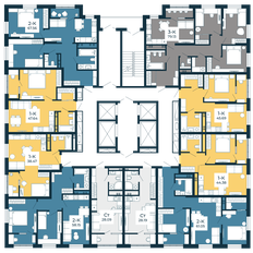 Квартира 67,7 м², 2-комнатная - изображение 3