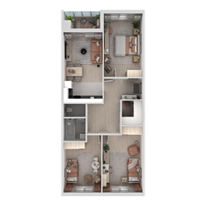 Квартира 88,5 м², 3-комнатная - изображение 4