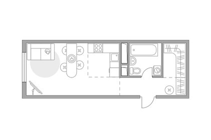 Квартира 26,2 м², студия - изображение 1