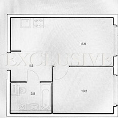 Квартира 34,4 м², 1-комнатная - изображение 4