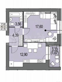 Квартира 38,3 м², 1-комнатная - изображение 1