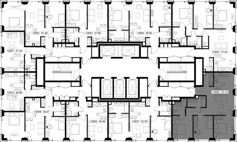 Квартира 75,2 м², 3-комнатная - изображение 3