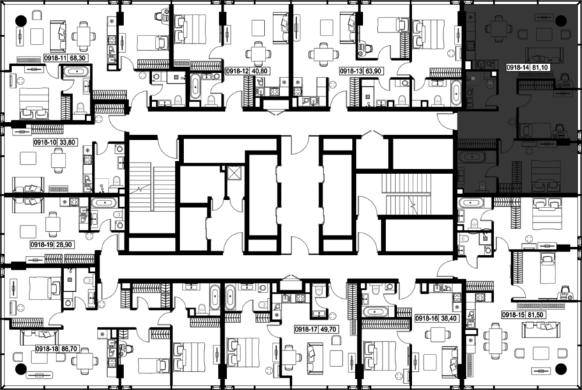 71,1 м², 2-комнатная квартира 82 800 000 ₽ - изображение 146