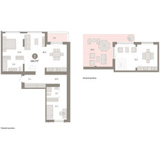 Квартира 144,7 м², 2-комнатная - изображение 3