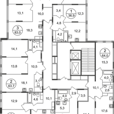 Квартира 63,7 м², 2-комнатная - изображение 2