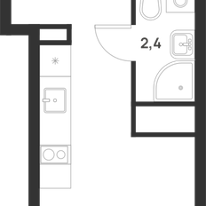 Квартира 21,3 м², студия - изображение 2