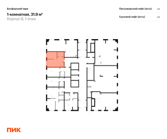 Квартира 31,9 м², 1-комнатная - изображение 2