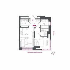 Квартира 46,9 м², 1-комнатная - изображение 2