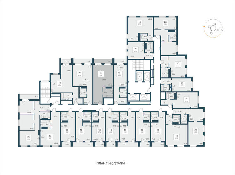 50,4 м², апартаменты-студия 8 700 000 ₽ - изображение 30