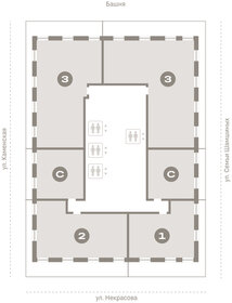 Квартира 82,9 м², 2-комнатная - изображение 2