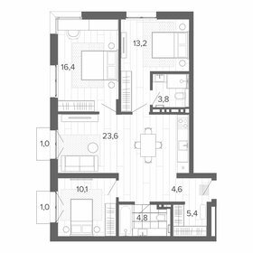 Квартира 82,5 м², 4-комнатная - изображение 1