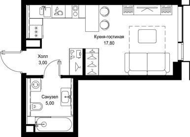Квартира 25,8 м², студия - изображение 2