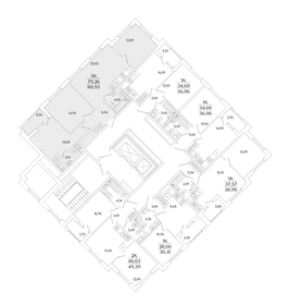 Квартира 80,9 м², 3-комнатная - изображение 2