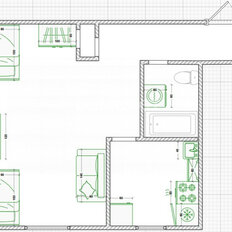 Квартира 32,8 м², 1-комнатная - изображение 1