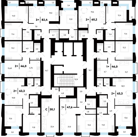 28,9 м², квартира-студия 6 000 000 ₽ - изображение 21