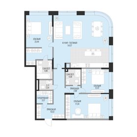 Квартира 142 м², 3-комнатная - изображение 1