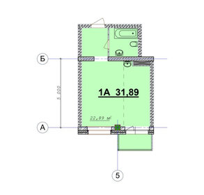 Квартира 31,9 м², студия - изображение 1