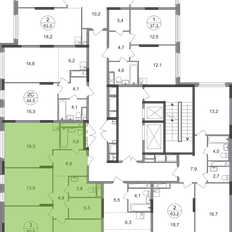 Квартира 90,9 м², 3-комнатная - изображение 2