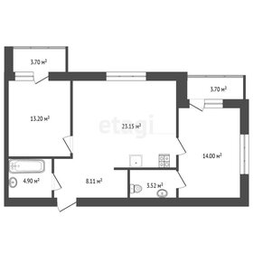 Квартира 74,3 м², 2-комнатная - изображение 1