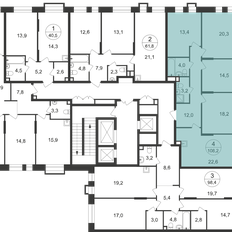 Квартира 108,2 м², 4-комнатная - изображение 2