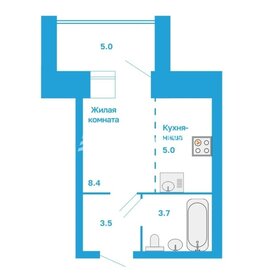 Квартира 23 м², студия - изображение 1