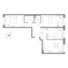 Квартира 76,1 м², 3-комнатная - изображение 2