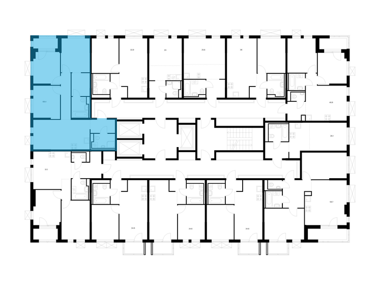 53,2 м², 3-комнатная квартира 14 968 756 ₽ - изображение 38