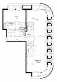 Квартира 158,6 м², 3-комнатная - изображение 1