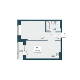 Квартира 41,8 м², 1-комнатная - изображение 1